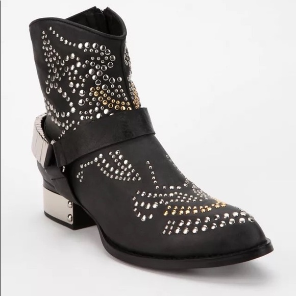 Jeffrey Campbell multicolor studded ankle Boots
Silver metal heel - Picture 2 of 5